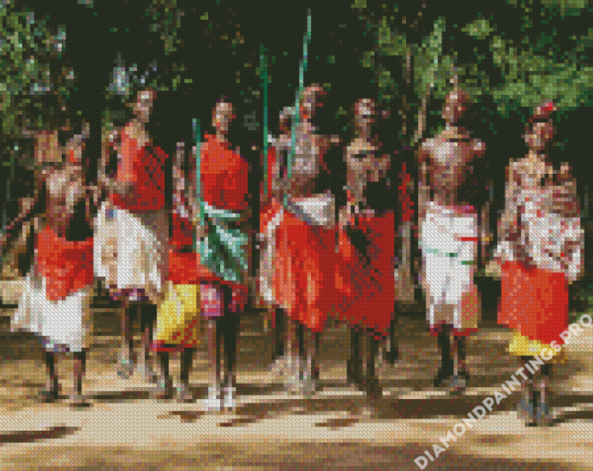 African Male Diamond painting