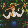Anime Girl In Fruits Garden diamond painting