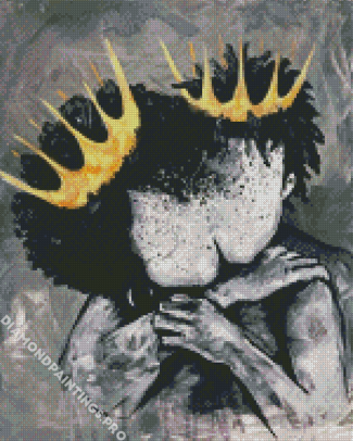Black King And Queen Art Diamond Painting