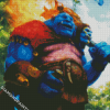 Blue Ogre Monster Diamond Painting
