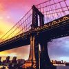 Brooklyn Bridge At Sunset diamond painting