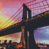 Brooklyn Bridge At Sunset diamond painting