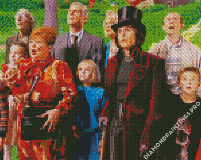 Charlie And The Chocolate Factory Characters Diamond Painting