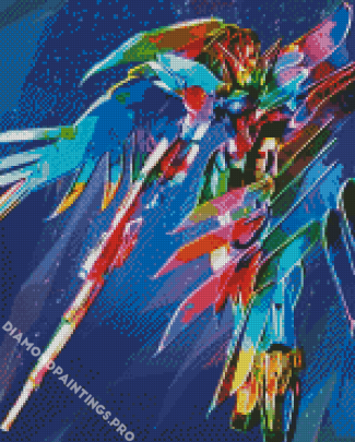 Colorful Gundam Wing Diamond Painting