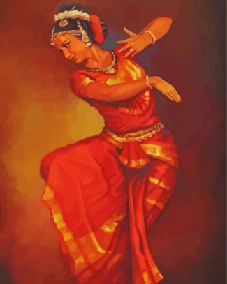 Dancing Indian Woman Art Diamond Painting