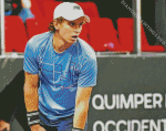 Evan Furness Tennis Player diamond painting