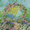 Floral Garden Gate Diamond Painting