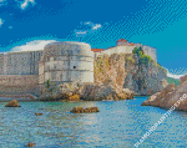Fort Bokar Dubrovnik Diamond Painting