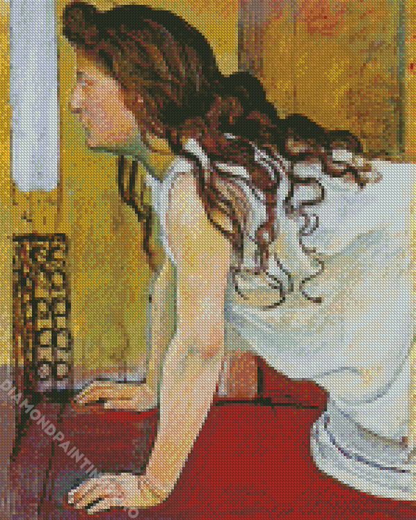 Girl At The Window Hodler Art diamond painting