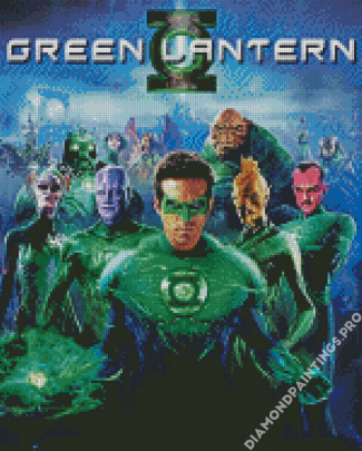 Green lantern Movie Poster Diamond Painting