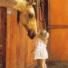 Little Girl With Horse Diamond Painting