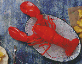 Lobster diamond painting