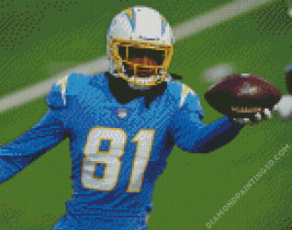 Mike Williams LA chargers diamond painting
