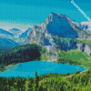 Montana Mountains Landscape Diamond Painting