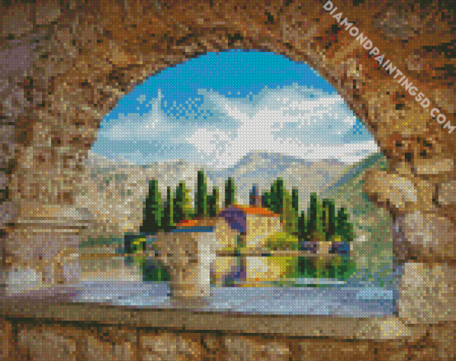 Montenegro Kotor Our Lady Of The Rock diamond painting