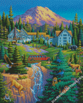 Mt Rainier Diamond Painting
