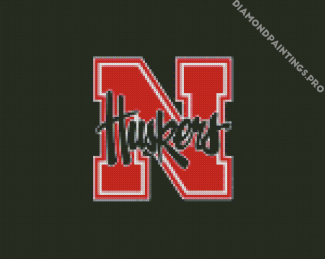 Nebraska Huskers Logo Diamond Painting