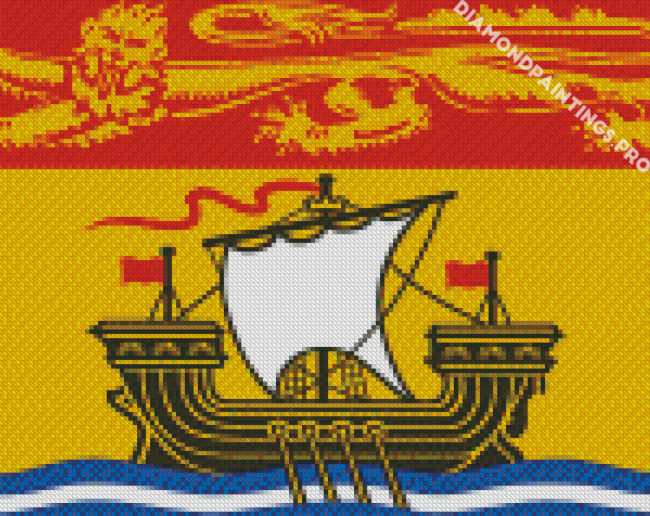 New Brunswick Flag Diamond Painting