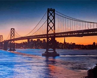 Oakland Bay Bridge California diamond painting