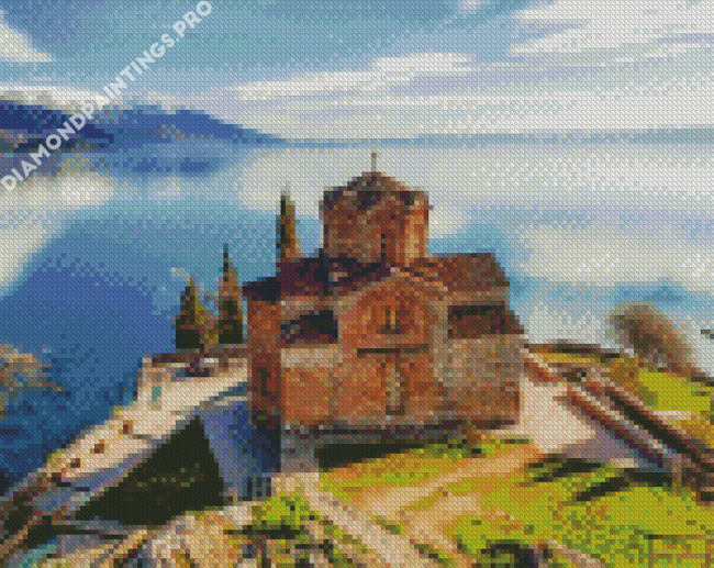 Ohrid Macedonia Buildings Diamond Painting