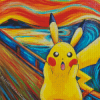 Pikachu Scream diamond painting