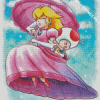 Princess Peach And Toad Diamond Painting