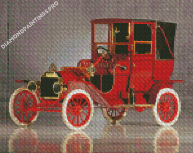 Red Ford Model T Diamond Painting