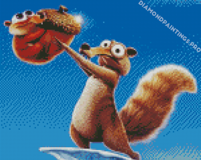 Scrat Cartoon Character Diamond Painting