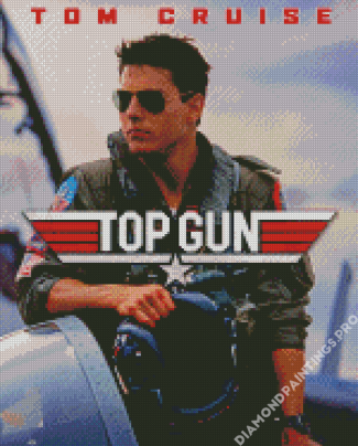 Tom Cruise Top Gun Diamond Painting
