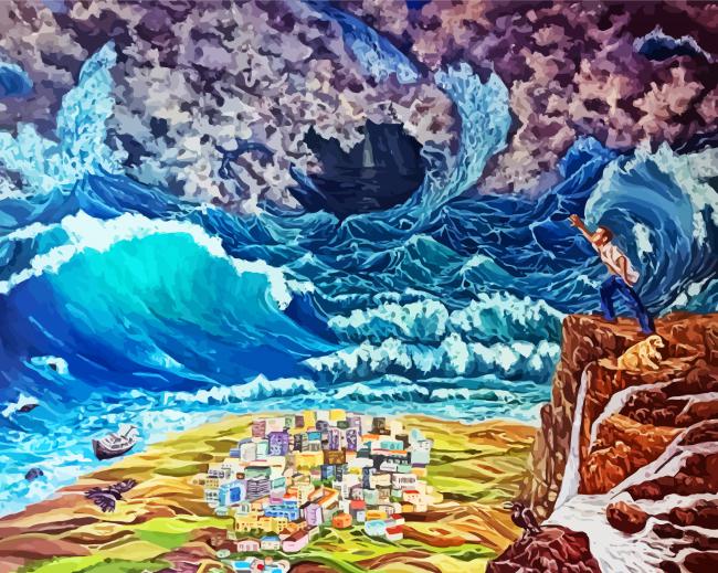 Tsunami Art Diamond painting