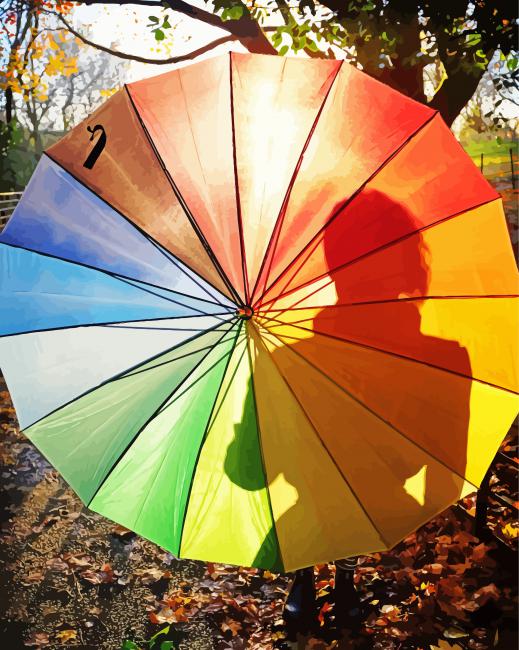 Walk In The Park Colorful Umbrella Diamond Painting