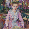 Woman With An Umbrella Lautrec Art diamond painting