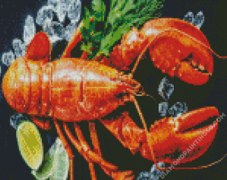 Aesthetic Lobster diamond painting