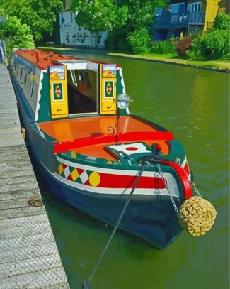 Canal Boat Diamond Painting