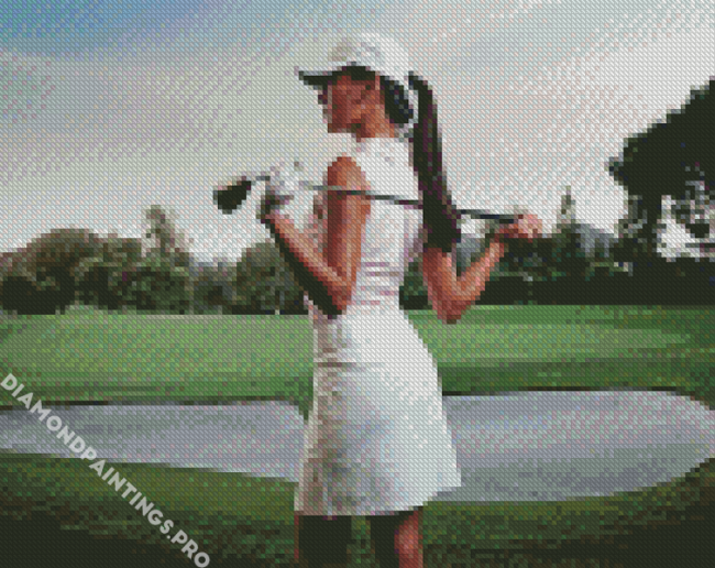 Lady Golf Diamond Painting