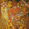Aesthetic Lady In Gold Diamond Painting