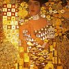Aesthetic Lady In Gold Diamond Painting