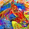 Colorful Impressionist Horse Diamond Painting