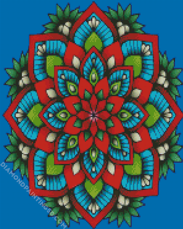 Aesthetic Floral Mandala diamond painting