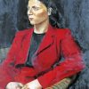 Woman In A Red Coat Diamond Painting