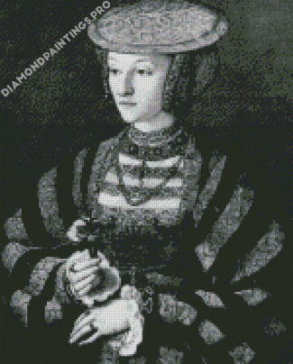 Black And White Anne Of Cleves Diamond Painting
