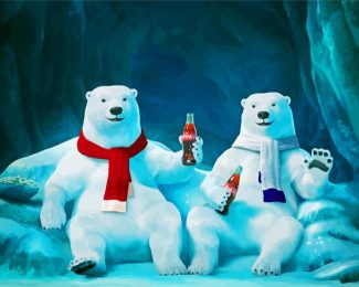 Coca Cola Bears Diamond Painting