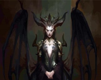 Female Devil Lilith diamond painting