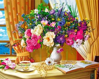 Flowers In The Morning diamond painting