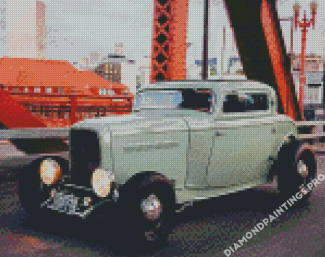 Green 32 Ford Coupe Diamond Painting
