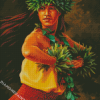 Hawaiian Hula Woman Diamond Painting