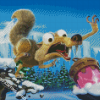 Ice Age Scrats Nutty Adventure Diamond Painting