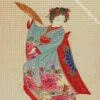 Ancient Japan Woman Dancer Diamond Painting