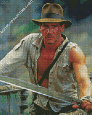Indiana Jones Actor Diamond Painting
