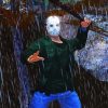 Jason Goes To Hell Under Rain Art Diamond Painting